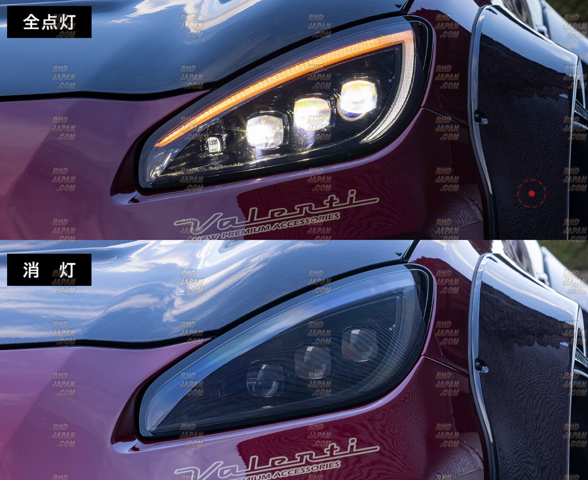 Valenti Jewel Head Lamp Ultra Clear Lens Gloss Black - BRZ ZD8